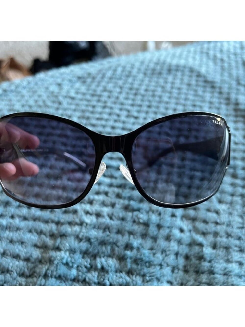 Ralph Lauren black sunglasses with gray lenses